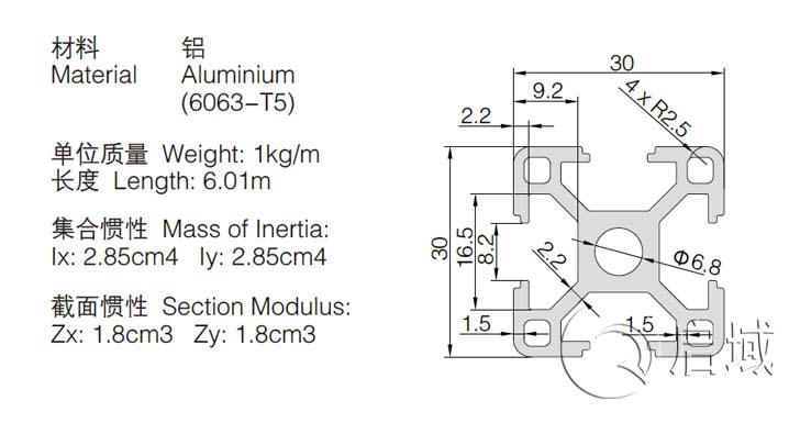 3030標準鋁型材